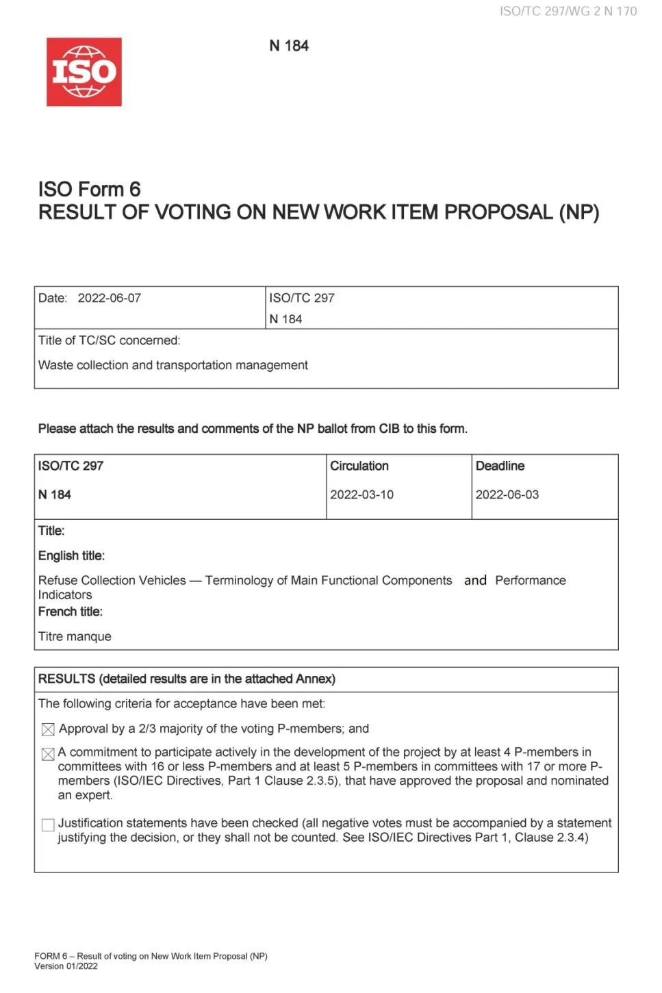 标准领跑行业丨zoty中欧体育官方网站环境代表中国获得环卫首个国际标准立项！